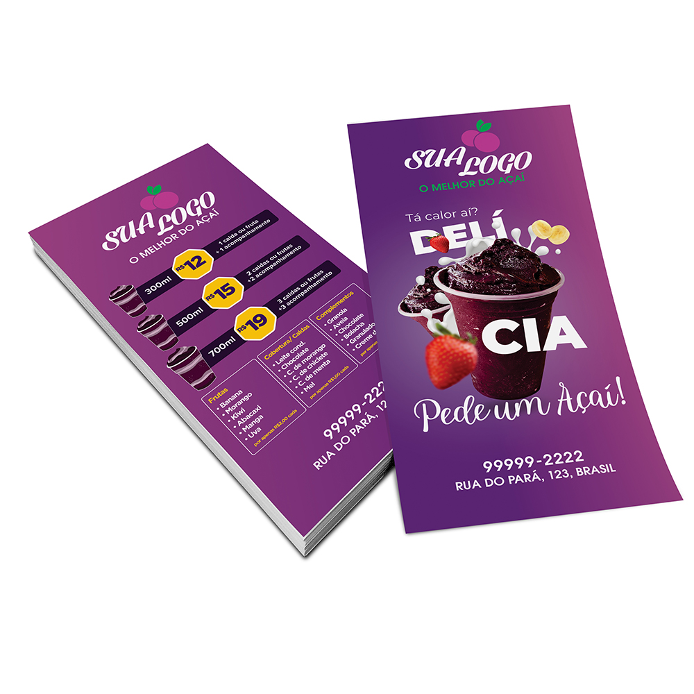 FILIPETAS COUCHÊ 90G SEM VERNIZ 100X200MM