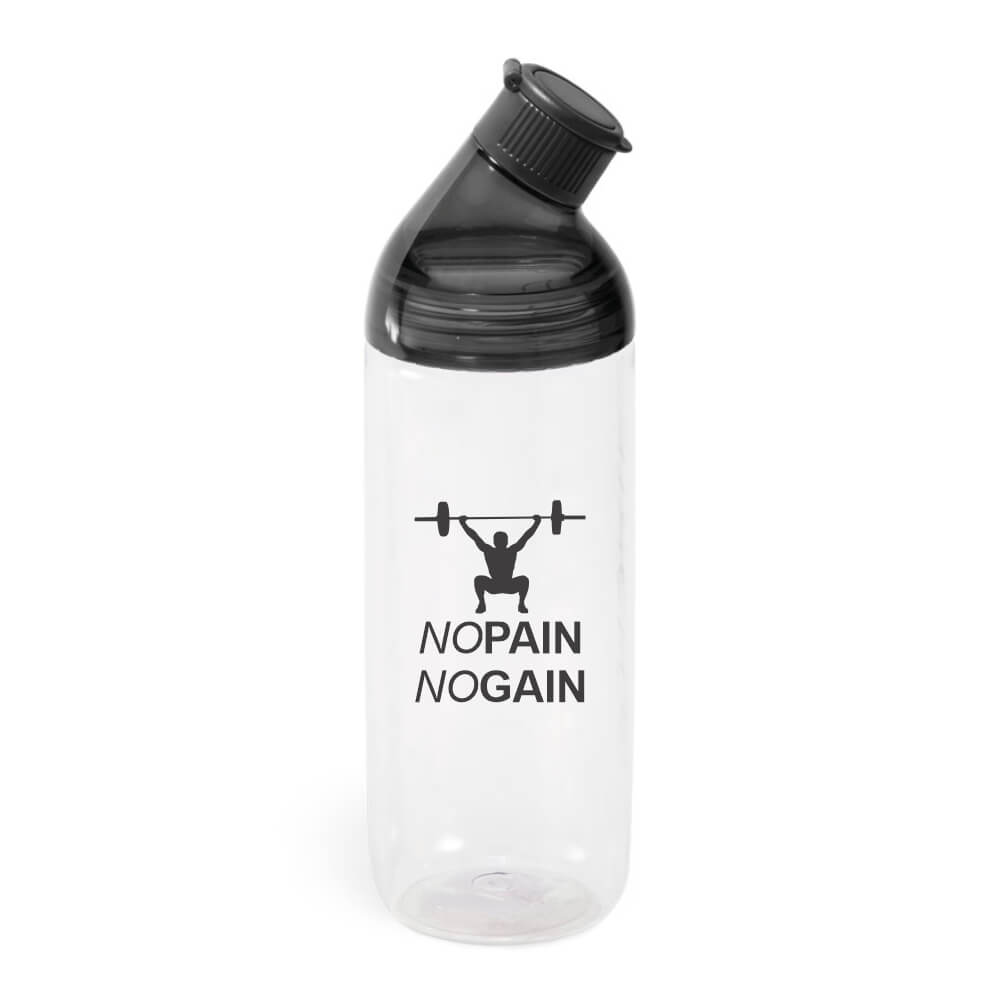 GARRAFAS E SQUEEZES PERSONALIZADO SQUEEZE DE TRITAN MODELO ZANNY COM ARGOLA 900ML TAMPA PRETA