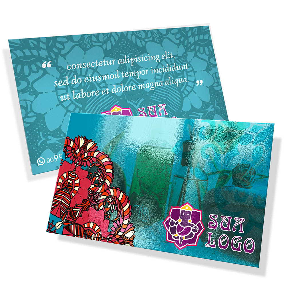 POSTAIS COUCHÊ 250G VERNIZ UV TOTAL F 180X98MM