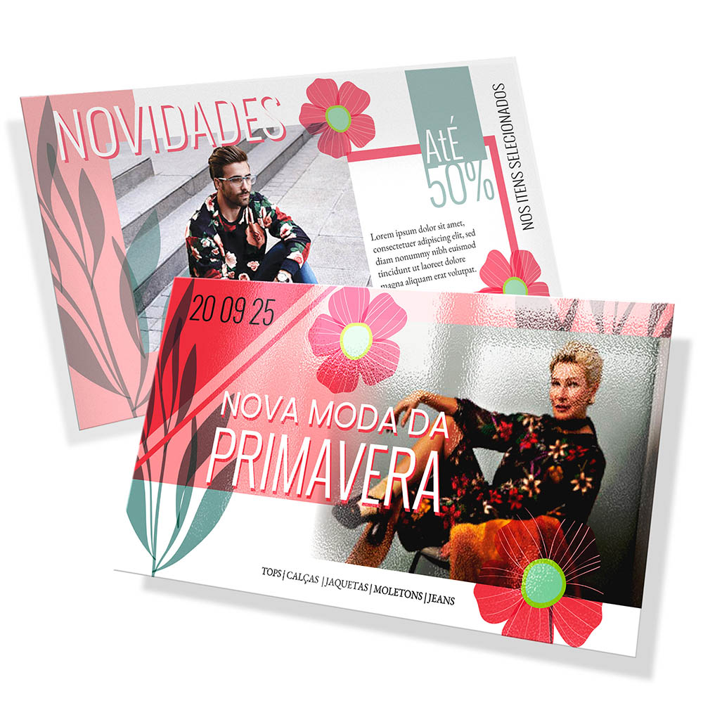 POSTAIS COUCHÊ 250G VERNIZ UV TOTAL F 180X98MM