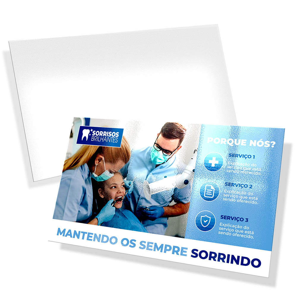 POSTAIS COUCHÊ 250G VERNIZ UV TOTAL F 90X147MM