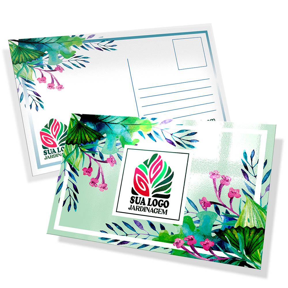 POSTAIS COUCHÊ 250G VERNIZ UV TOTAL F 90X147MM