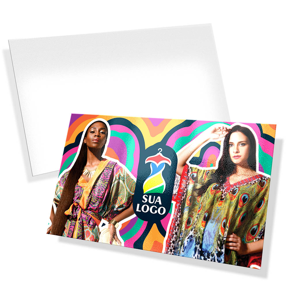 POSTAIS COUCHÊ 250G VERNIZ UV TOTAL F 90X147MM