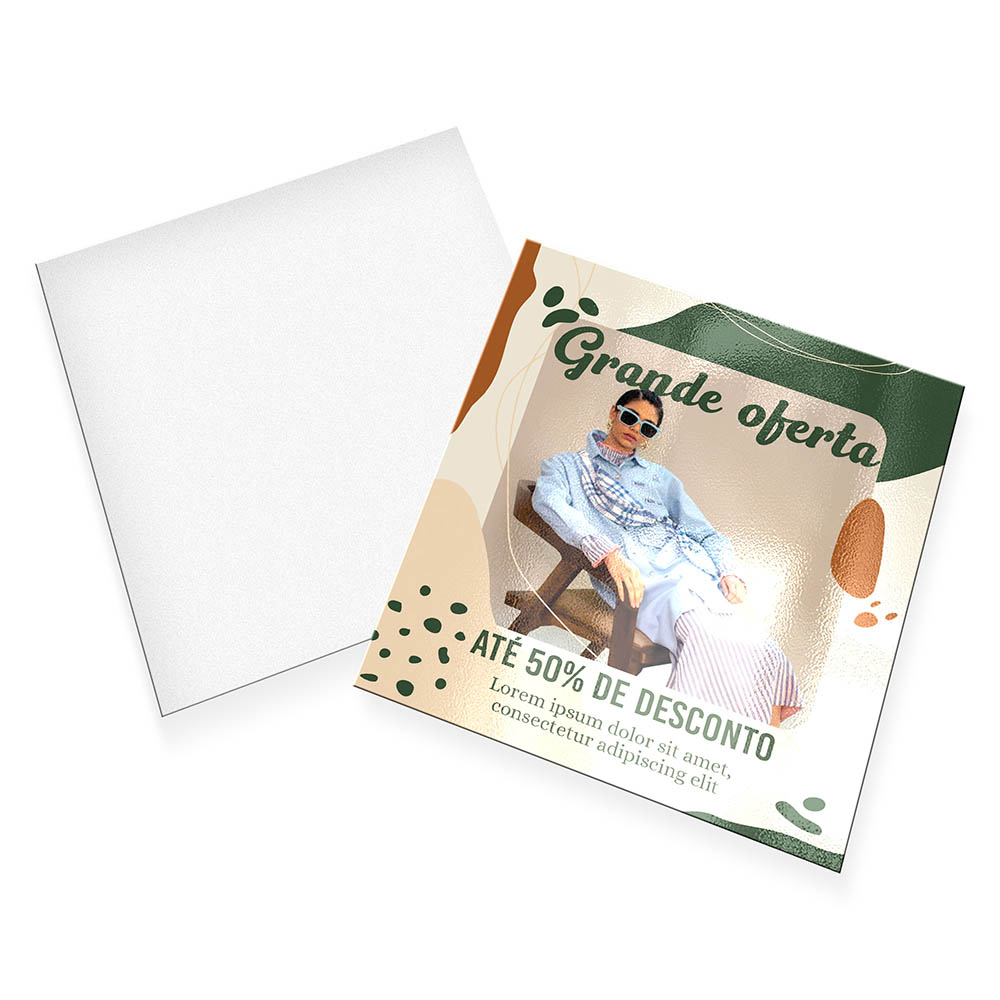 POSTAIS COUCHÊ 250G VERNIZ UV TOTAL F 90X98MM