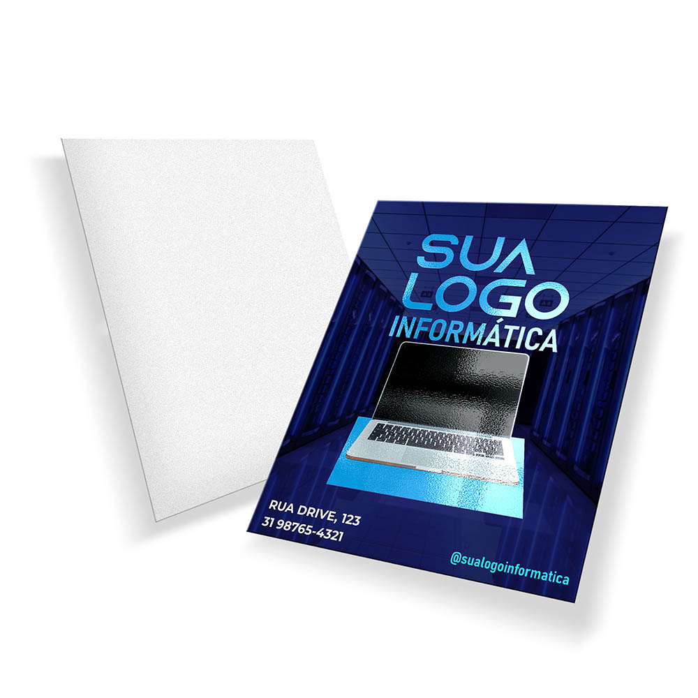 POSTAIS COUCHÊ 300G LAM FOSCA FRENTE E VERNIZ LOCAL FRENTE 180X147MM