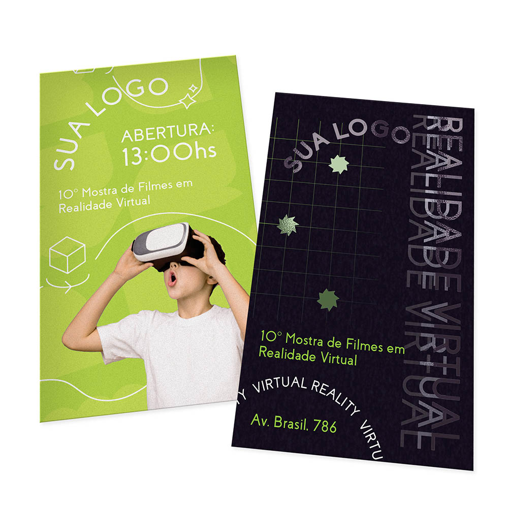 POSTAIS COUCHÊ 300G LAM FOSCA FRENTE E VERNIZ LOCAL FRENTE 90X147MM