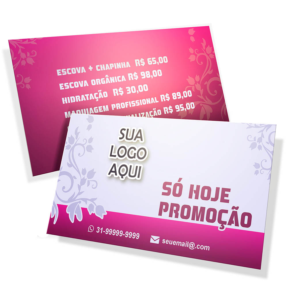 POSTAIS COUCHÊ 300G LAM FOSCA FRENTE E VERSO 180X98MM