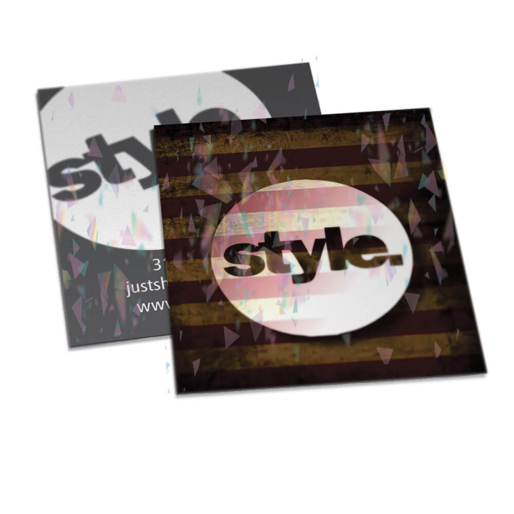 POSTAIS COUCHÊ 300G LAMINAÇÃO HOLOGRÁFICA LAM HOLOGRÁFICA FRENTE E VERSO 91X102MM