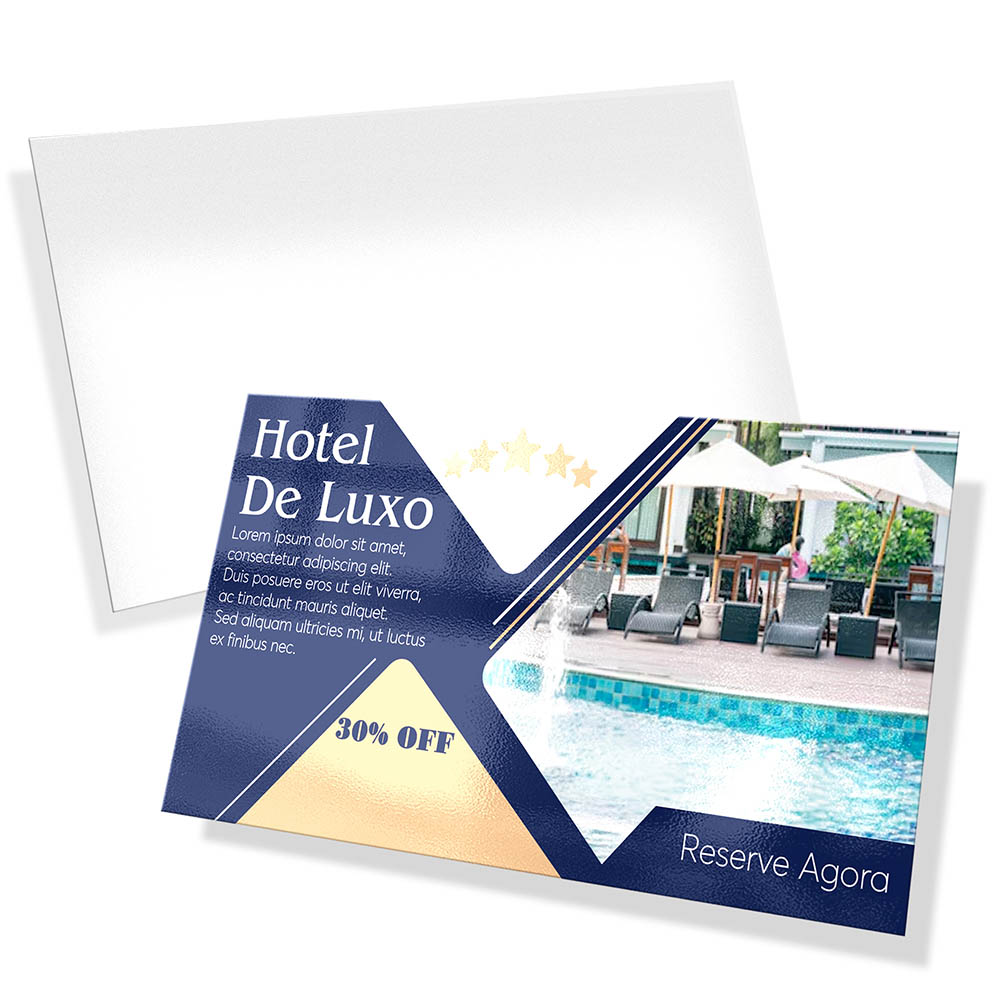 POSTAIS COUCHÊ 300G VERNIZ UV TOTAL FRENTE 180X98MM