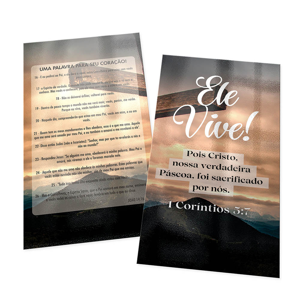 POSTAIS COUCHÊ 300G VERNIZ UV TOTAL FRENTE E VERSO 180X98MM