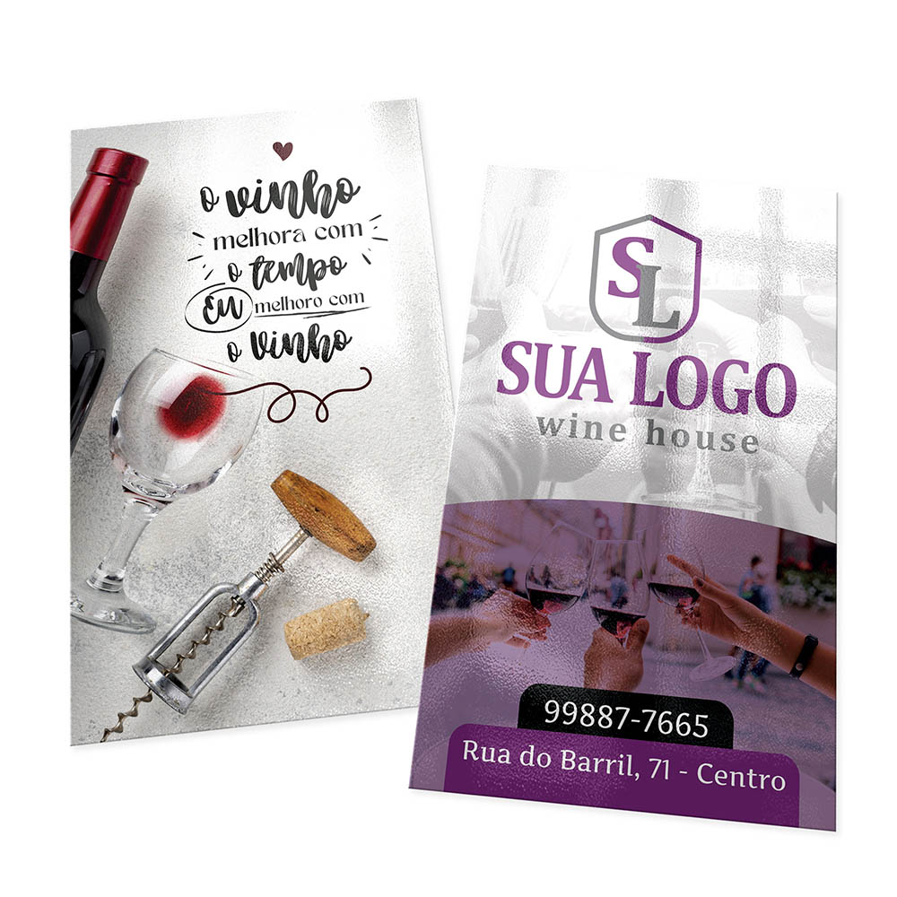 POSTAIS COUCHÊ 300G VERNIZ UV TOTAL FRENTE E VERSO 90X147MM