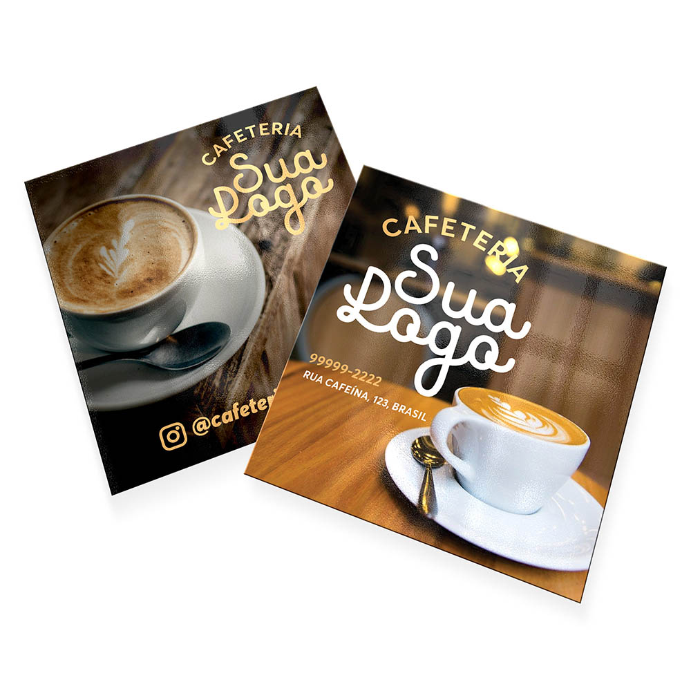 POSTAIS COUCHÊ 300G VERNIZ UV TOTAL FRENTE E VERSO 90X98MM