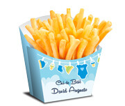 PRODUTOS PARA FESTA CAIXA PARA BATATA FRITA COUCHÊ 275G