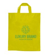 SACOLAS PLÁSTICAS ALÇA FITA 450X460MM AMARELA