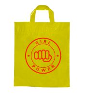SACOLAS PLÁSTICAS ALÇA FITA 450X460MM AMARELA