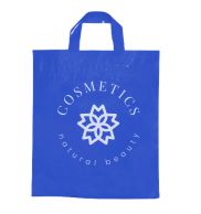 SACOLAS PLÁSTICAS ALÇA FITA 450X460MM AZUL