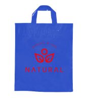 SACOLAS PLÁSTICAS ALÇA FITA 450X460MM AZUL