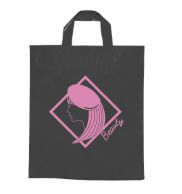 SACOLAS PLÁSTICAS ALÇA FITA 450X460MM PRETA SACOLAS PLÁSTICAS ALÇA FITA 450X460MM PRETA