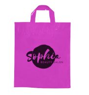 SACOLAS PLÁSTICAS ALÇA FITA 450X460MM ROSA