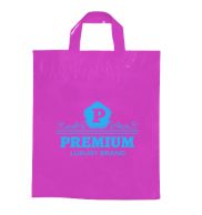 SACOLAS PLÁSTICAS ALÇA FITA 450X460MM ROSA