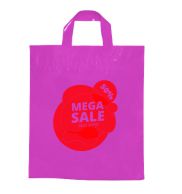 SACOLAS PLÁSTICAS ALÇA FITA 450X460MM ROSA