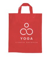 SACOLAS PLÁSTICAS ALÇA FITA 450X460MM VERMELHA