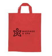 SACOLAS PLÁSTICAS ALÇA FITA 450X460MM VERMELHA