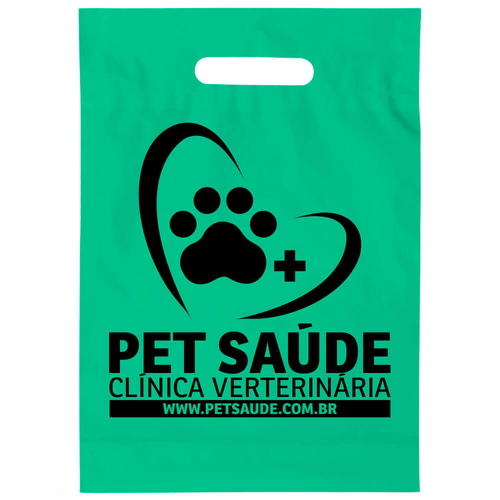 SACOLAS PLÁSTICAS BOCA VAZADA 200X300MM VERDE ÁGUA