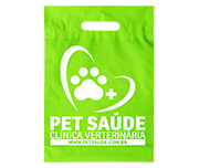 SACOLAS PLÁSTICAS BOCA VAZADA 250X350MM VERDE