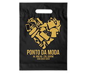 SACOLAS PLÁSTICAS BOCA VAZADA 300X400MM PRETA