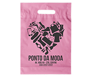 SACOLAS PLÁSTICAS BOCA VAZADA 300X400MM ROSA