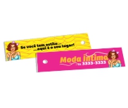 TAGS PADRÃO FURO COUCHÊ 275G SEM VERNIZ 91X25MM
