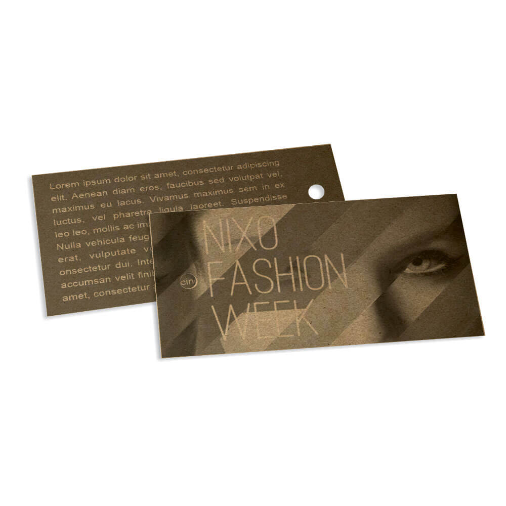 TAGS PADRÃO FURO KRAFT 250G SEM VERNIZ 91X51MM TAGS PADRÃO FURO KRAFT 250G SEM VERNIZ 91X51MM