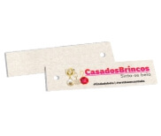 TAGS PADRÃO FURO RECICLATO 250G SEM VERNIZ 91X25MM